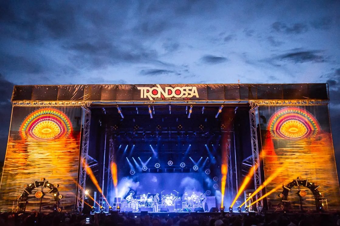 The main stage at the Trondossa festival
