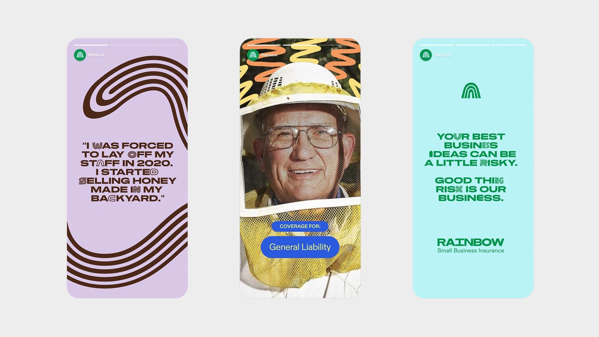 Three Rainbow ads for restaurant owners